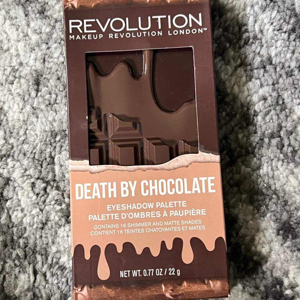 Revolution Death By Chocolate Eyeshadow Palette - Brown & Tan Shades